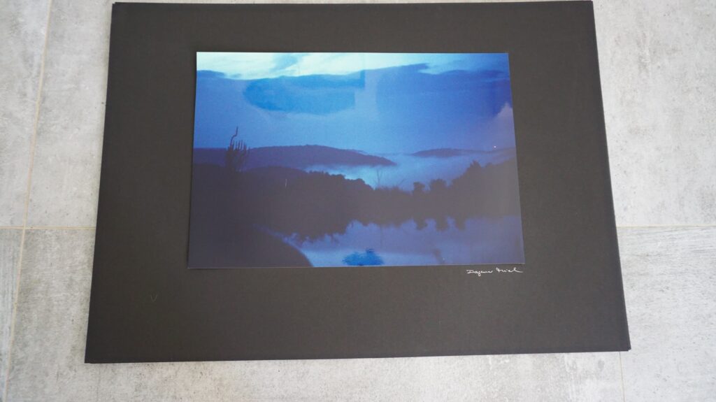 Abenstimmung in Blau über Tal, Altes loslassen, neustart50