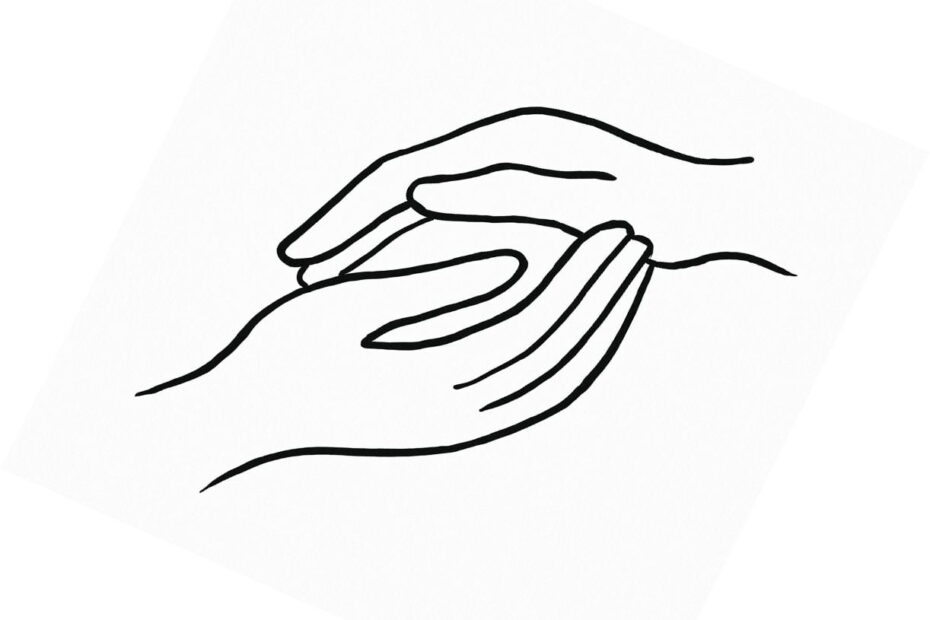 übergabe von aufgaben, zwei Hände