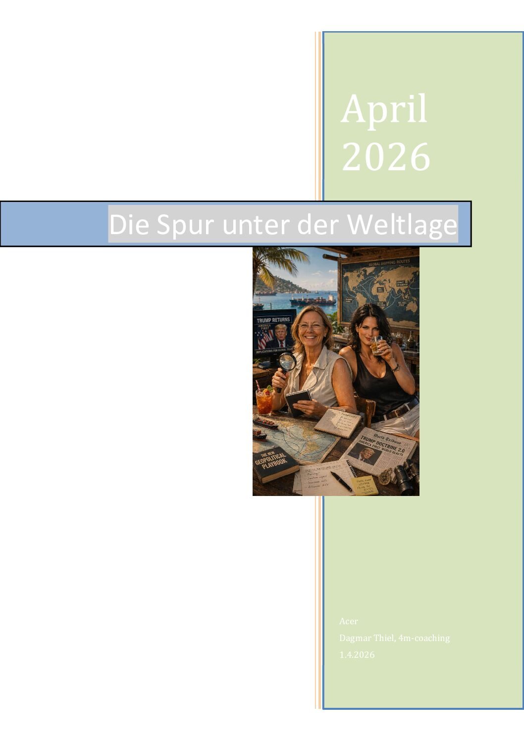 Cover des Essays Die Spur unter der Weltlage